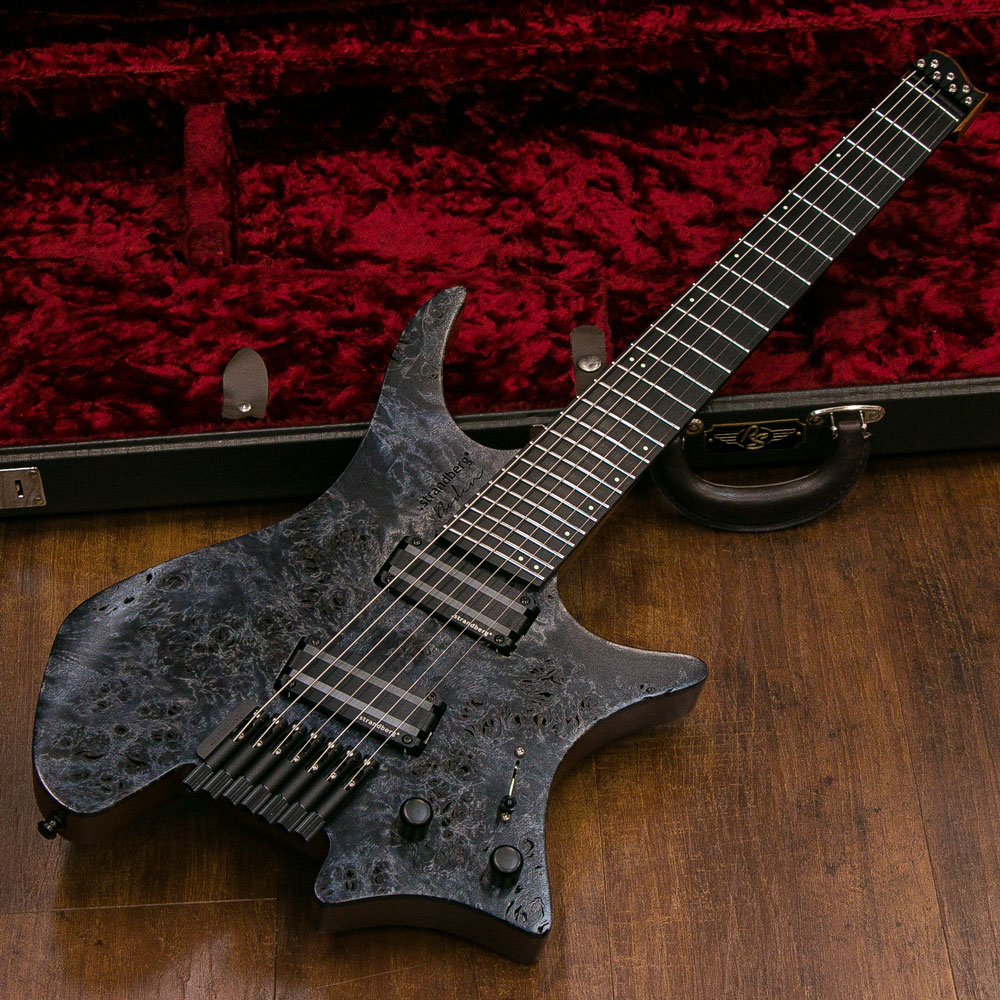 Strandberg J Series Custom 2016 Collection Boden J7 Blue Burl Top