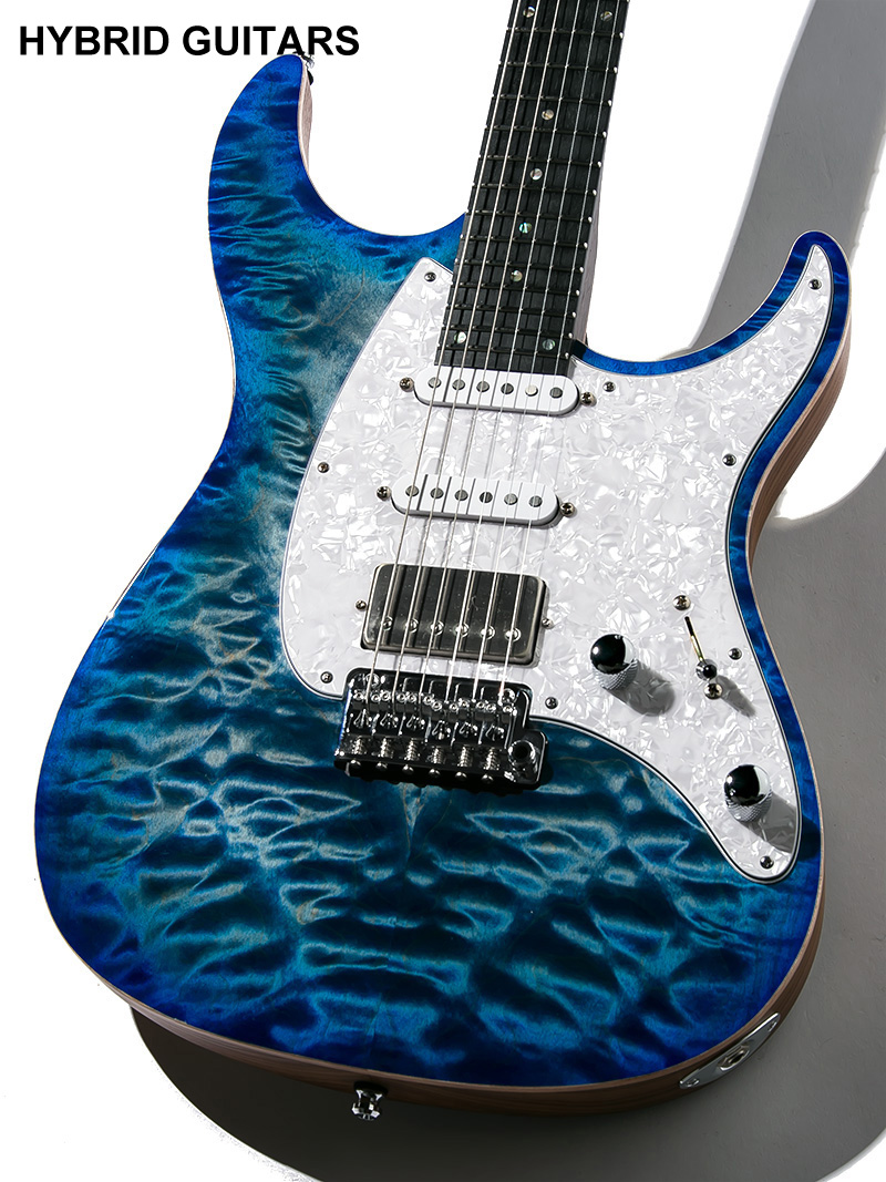 Mayones Aquila QM6 Lagoon Burst 2019 中古｜ギター買取の