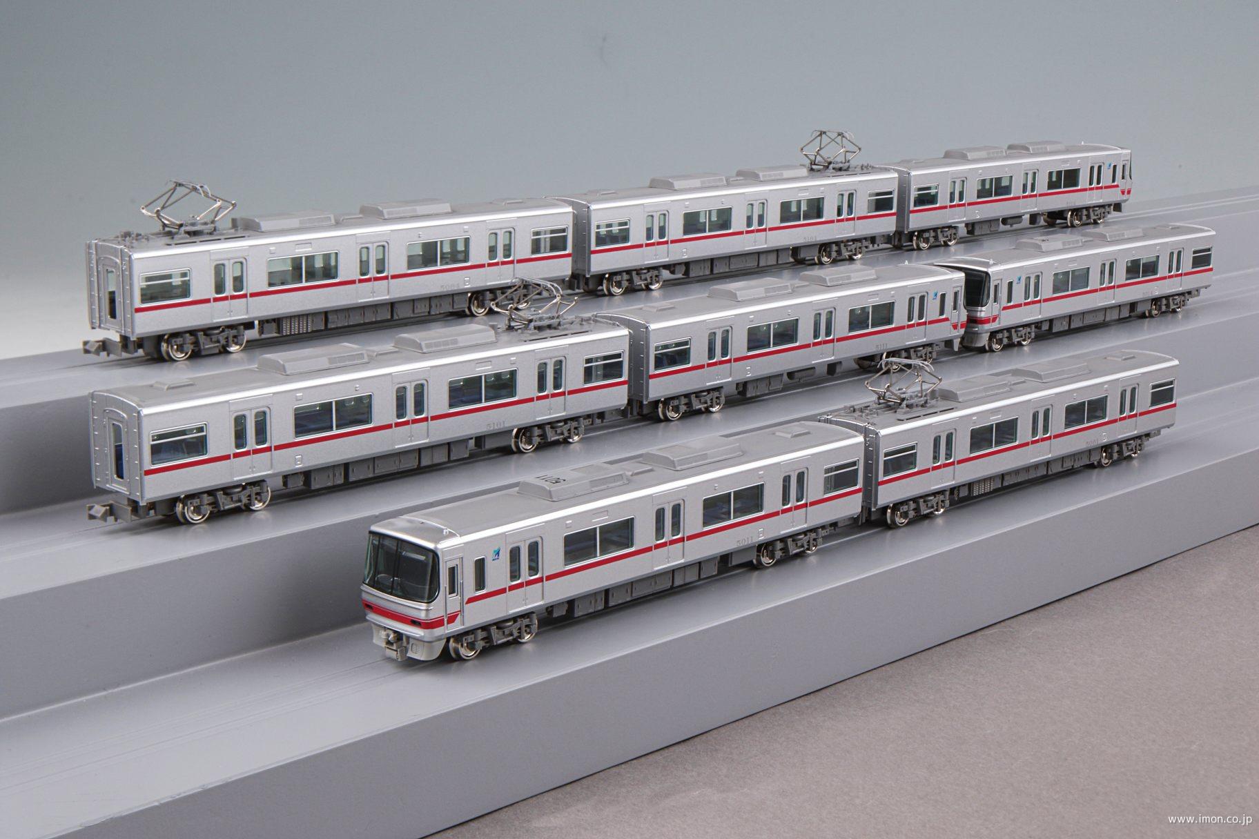 名鉄5000系（ボルスタ付き台車編成・標識灯点灯）8両 | 鉄道模型