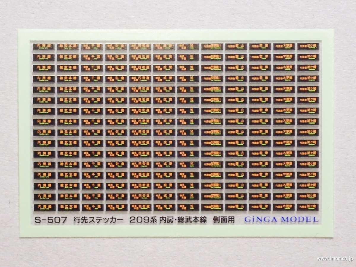 南武線209系 側面方向幕 南武線209系 側面方向幕