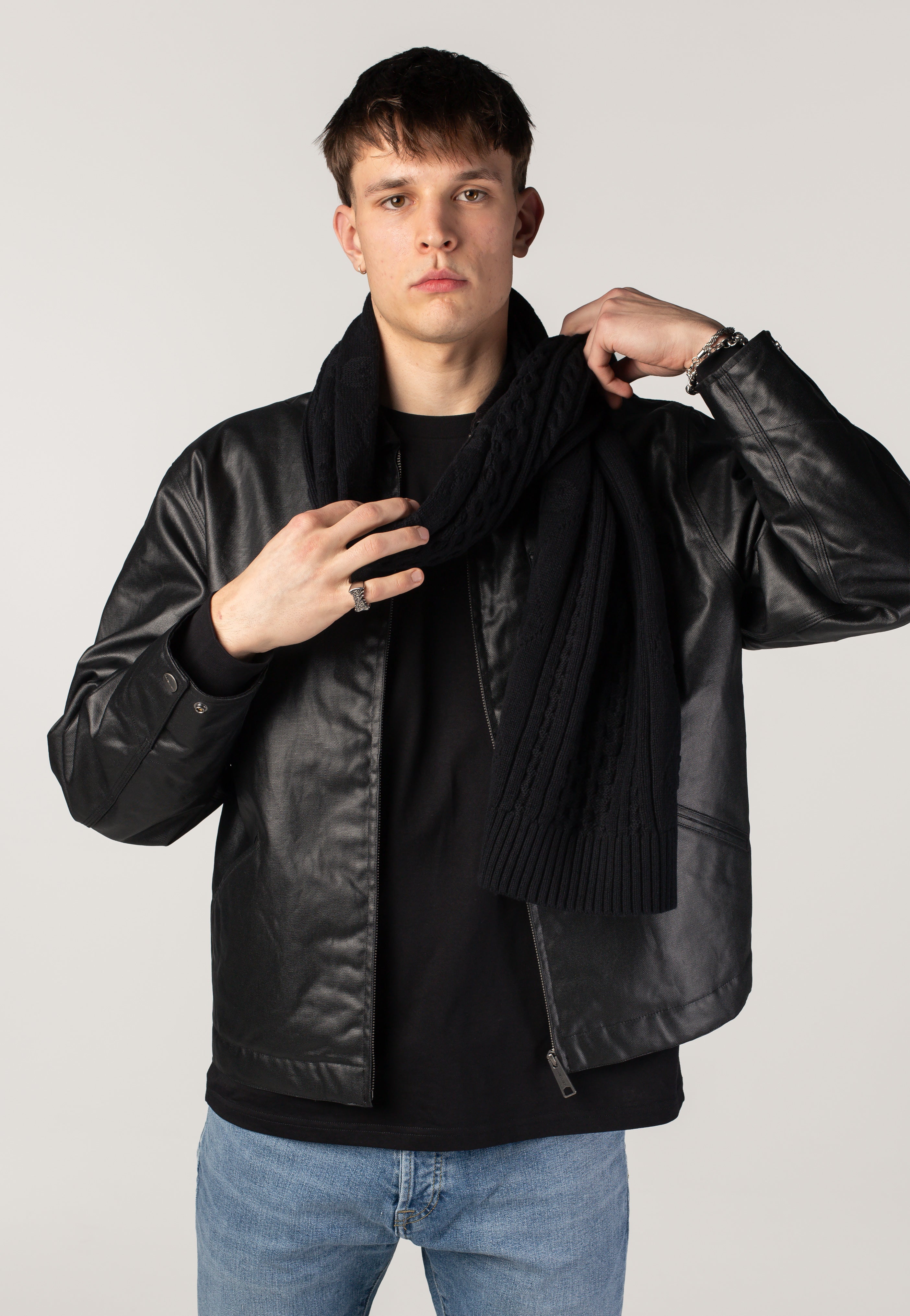 Carhartt WIP - OG Dean Black/Black - Leather Jacket | Impericon