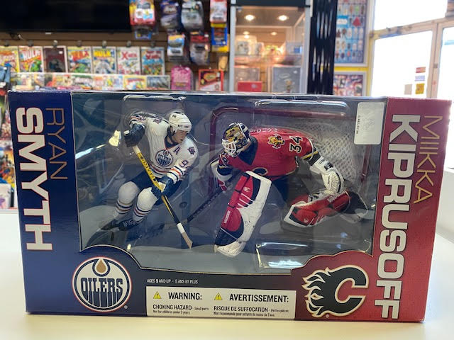 NHL Miikka Kiprusoff vs Ryan Smyth goalie and hockey player Two