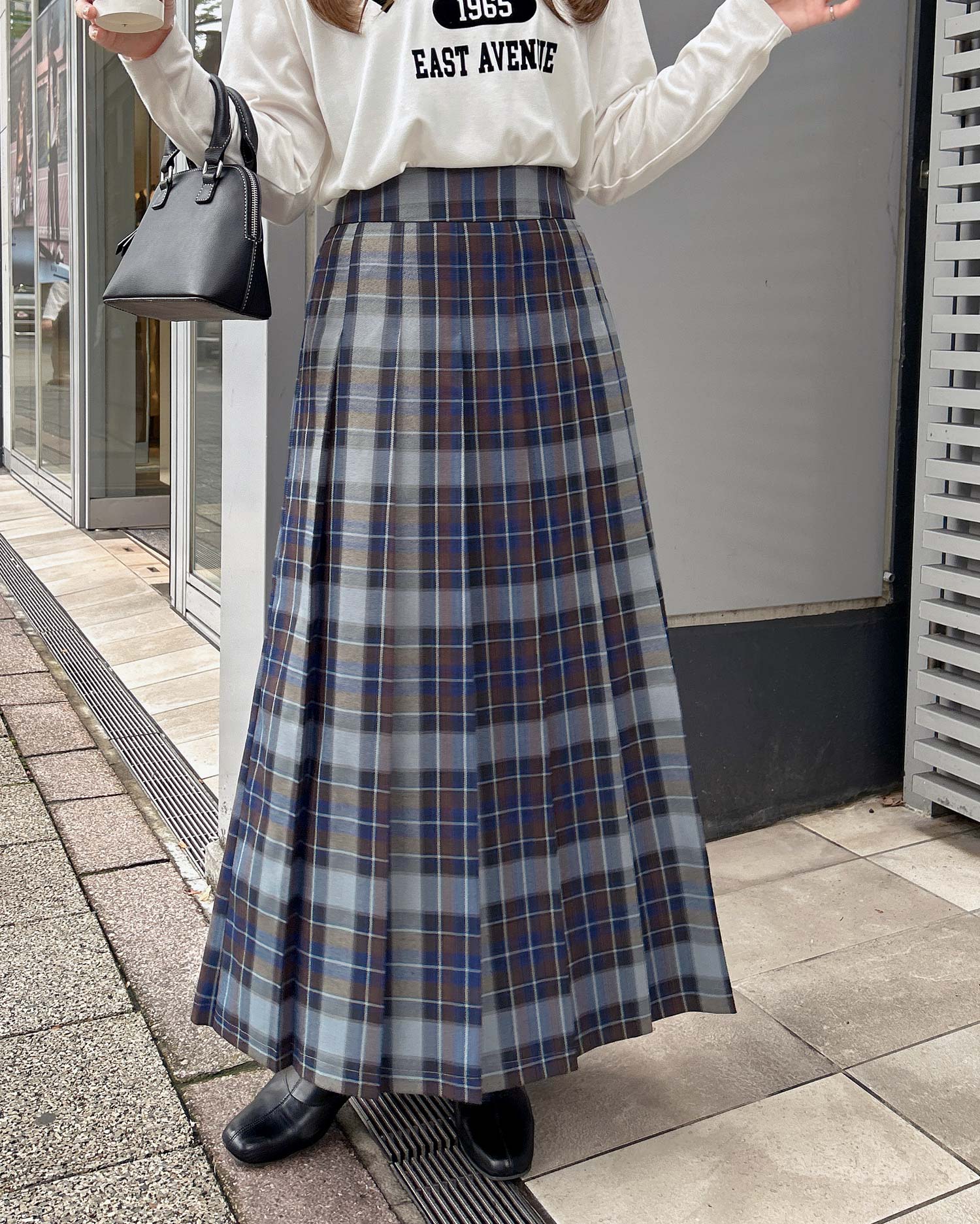 チェック柄プリーツロングスカート｜INGNI(イング) 公式通販｜INGNI STORE