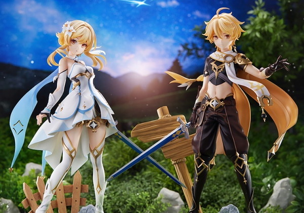 コトブキヤ 原神 フィギュア 蛍（Lumine）＆空（Aether） 2体セット