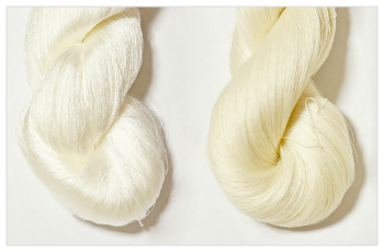 絹糸（精練）甘諸撚り（双糸）【-手織りの道具屋-稲垣機料】