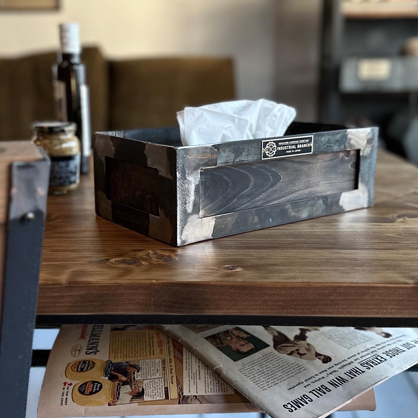 VINTAGE IRON TISSUE CASE / 大阪・堀江・家具屋・ヴィンテージ