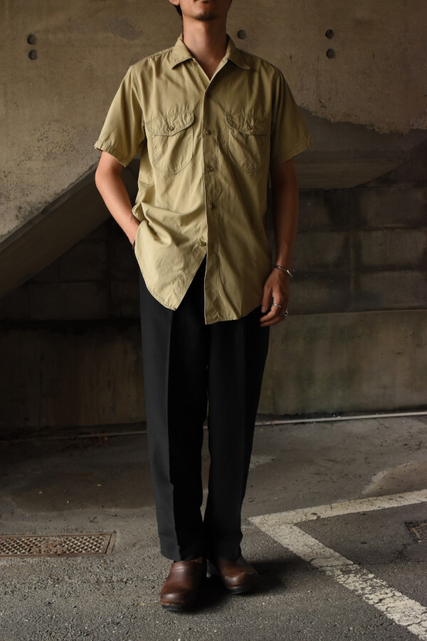 60's Lee S/S cotton poplin shirt