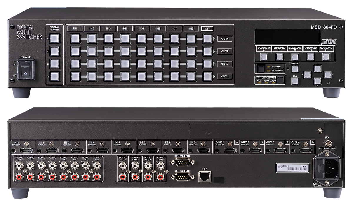 MSD-804FD デジタルマルチスイッチャー | 株式会社アイ・ディ・ケイ