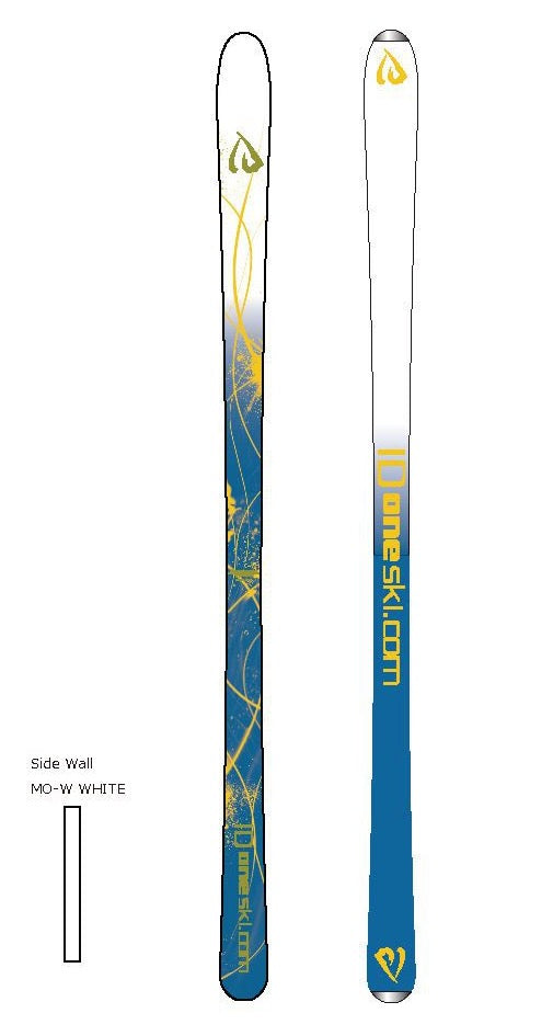 ID One USA Mogul ski MR-J 130 140 and 150 cm in White | MR-J ID