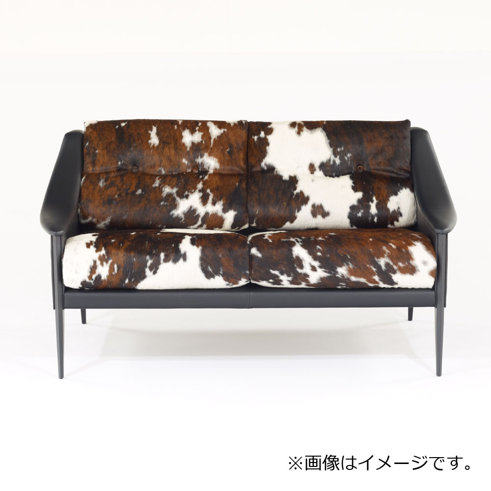 PoltronaFrau（ポルトローナ・フラウ）ラブソファ「デッザ」革ブラック
