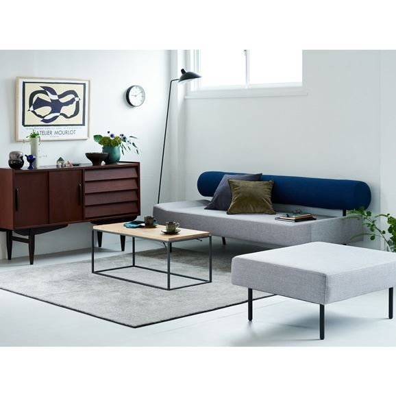 在庫品】 DIVANCO SOFA Round (3) Black × Light gray｜3人掛け｜IDEE