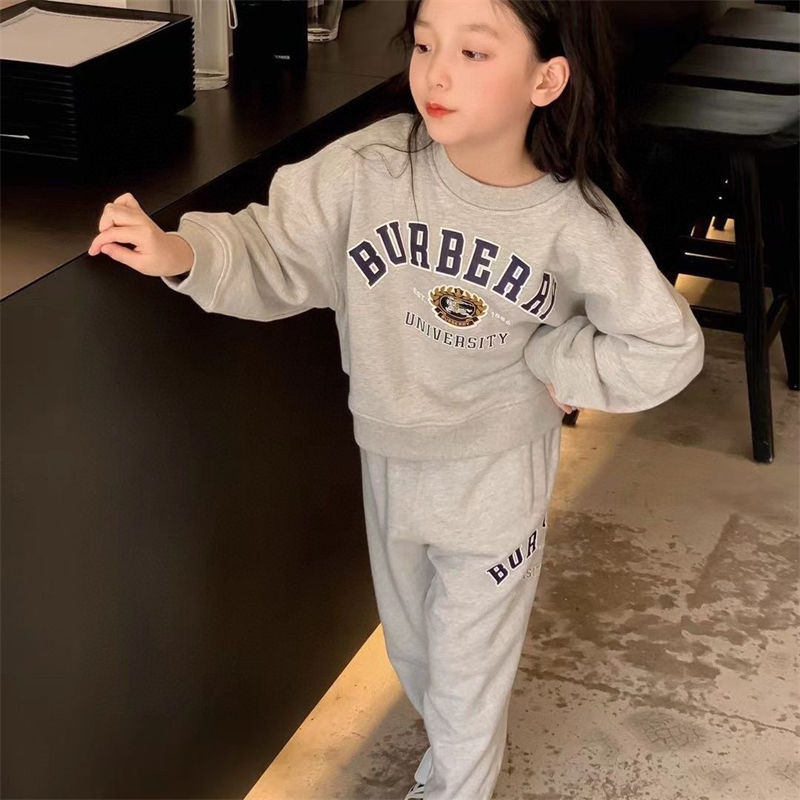 バーバリー子供服 女の子 セットアップ Burberry パーカー ロング