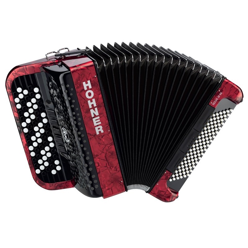 Hohner (アコーディオン専門店・出荷前検品発送)Nova III 96 RED