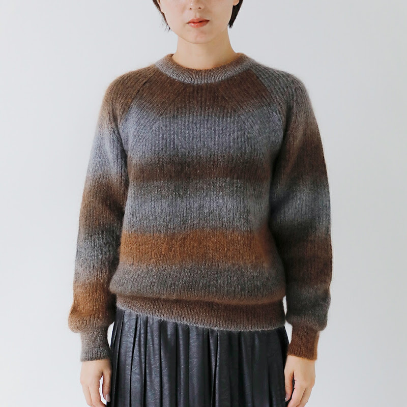 BATONER バトナー モヘア クルーネック ニット プルオーバー “MOHAIR