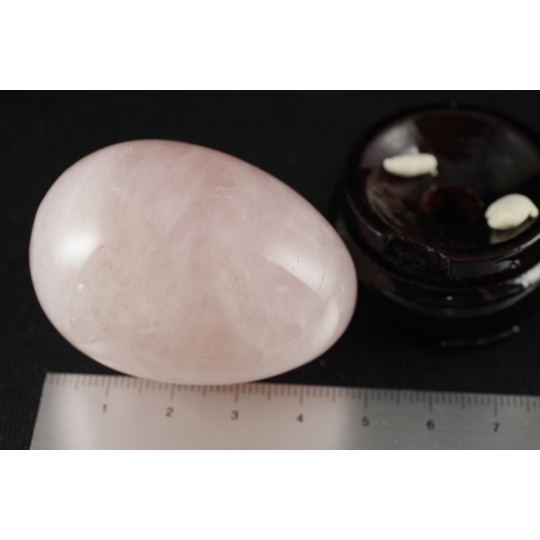ローズクォーツ 卵型91g天然石販売 名取貴石 天然石原石鉱物結晶