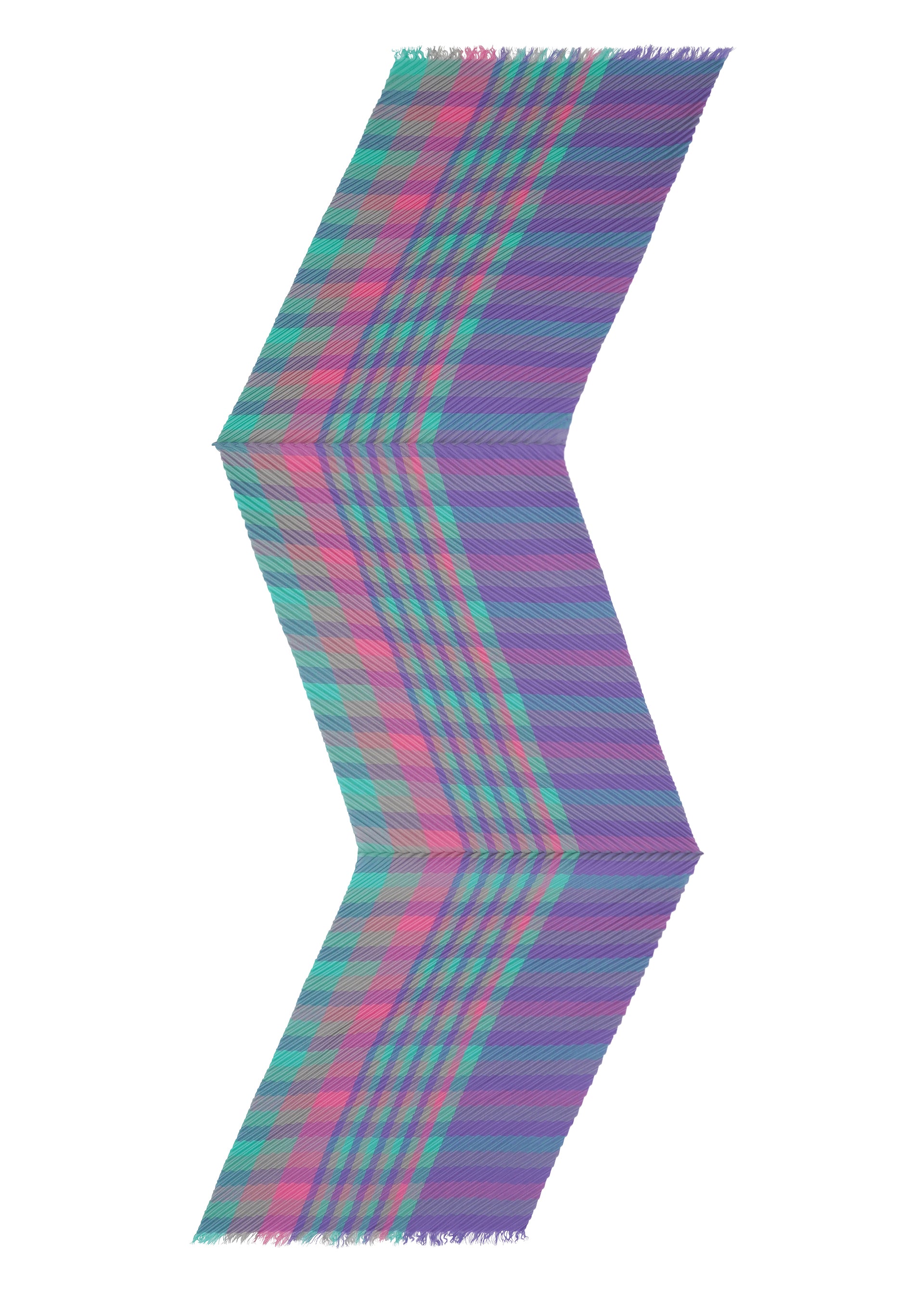 CHECK PLEATS STOLE – isseymiyake.com