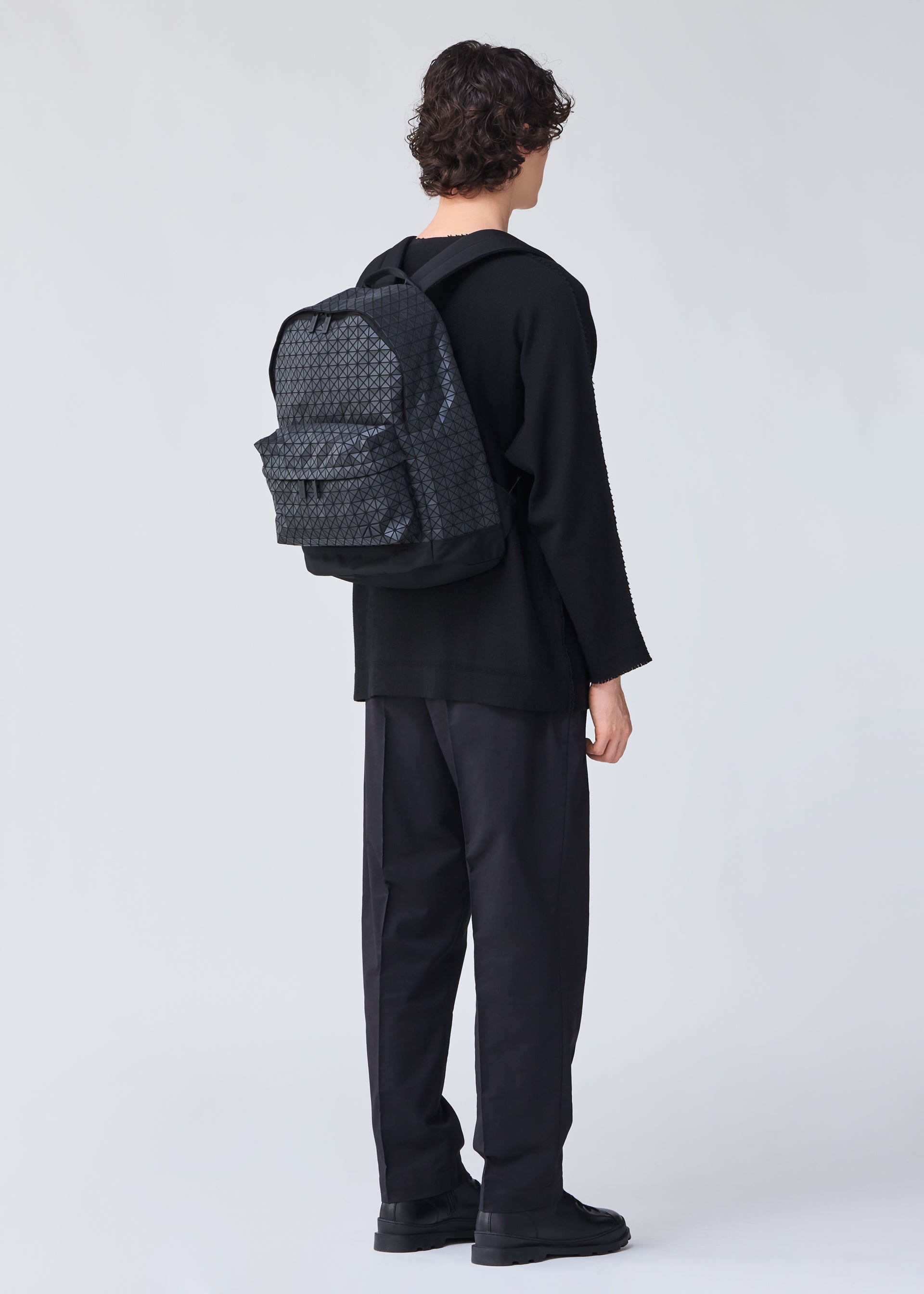 極美品】プリーツプリーズ イッセイミヤケ バイアス リュック ブラック