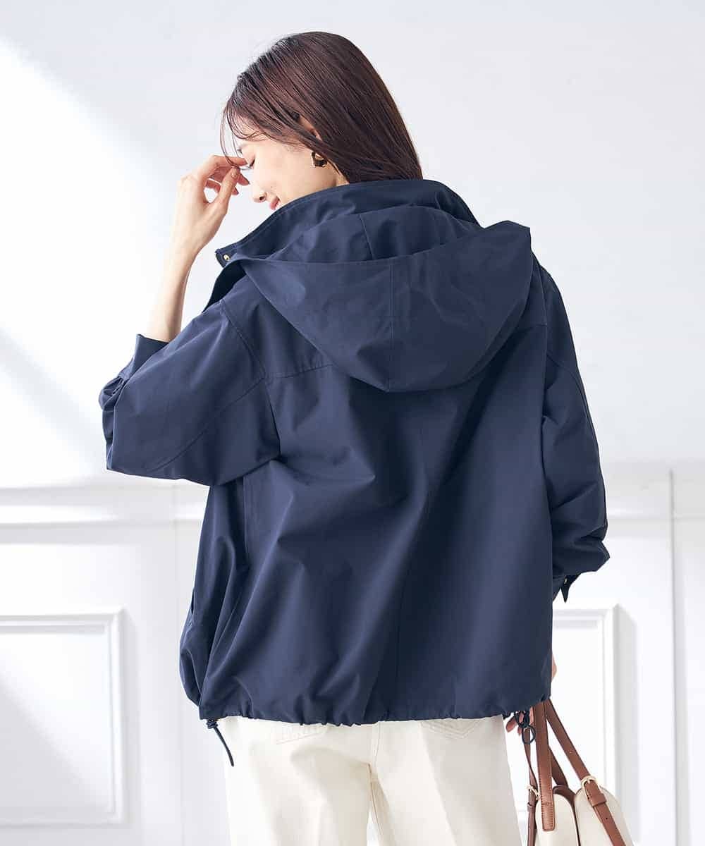 2WAY/微撥水】フード付きスタンドカラージャケット(モッズコート