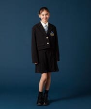 140-160]【卒服】エンブレム付きショートテーラードジャケット