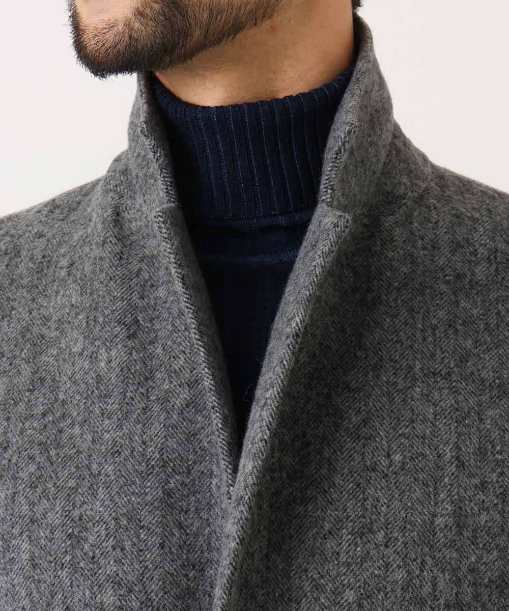 ウールヘリンボンチェスターコート(チェスターコート) | MICHEL KLEIN