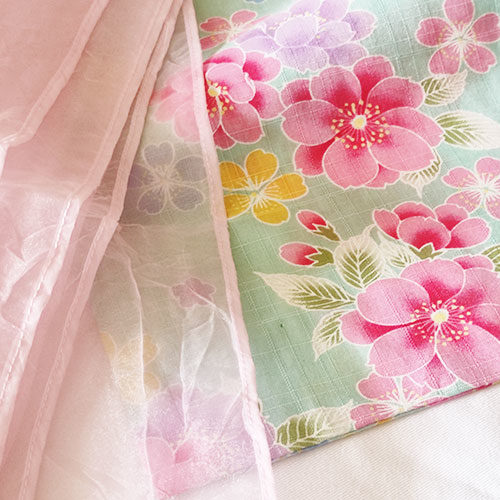 Girl's Yukata Japanese summer Kimono | Mint - j-okini - Products