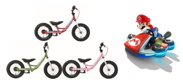 マリオカート」とコラボレーション！ 幼児向けトレーニング用バイク