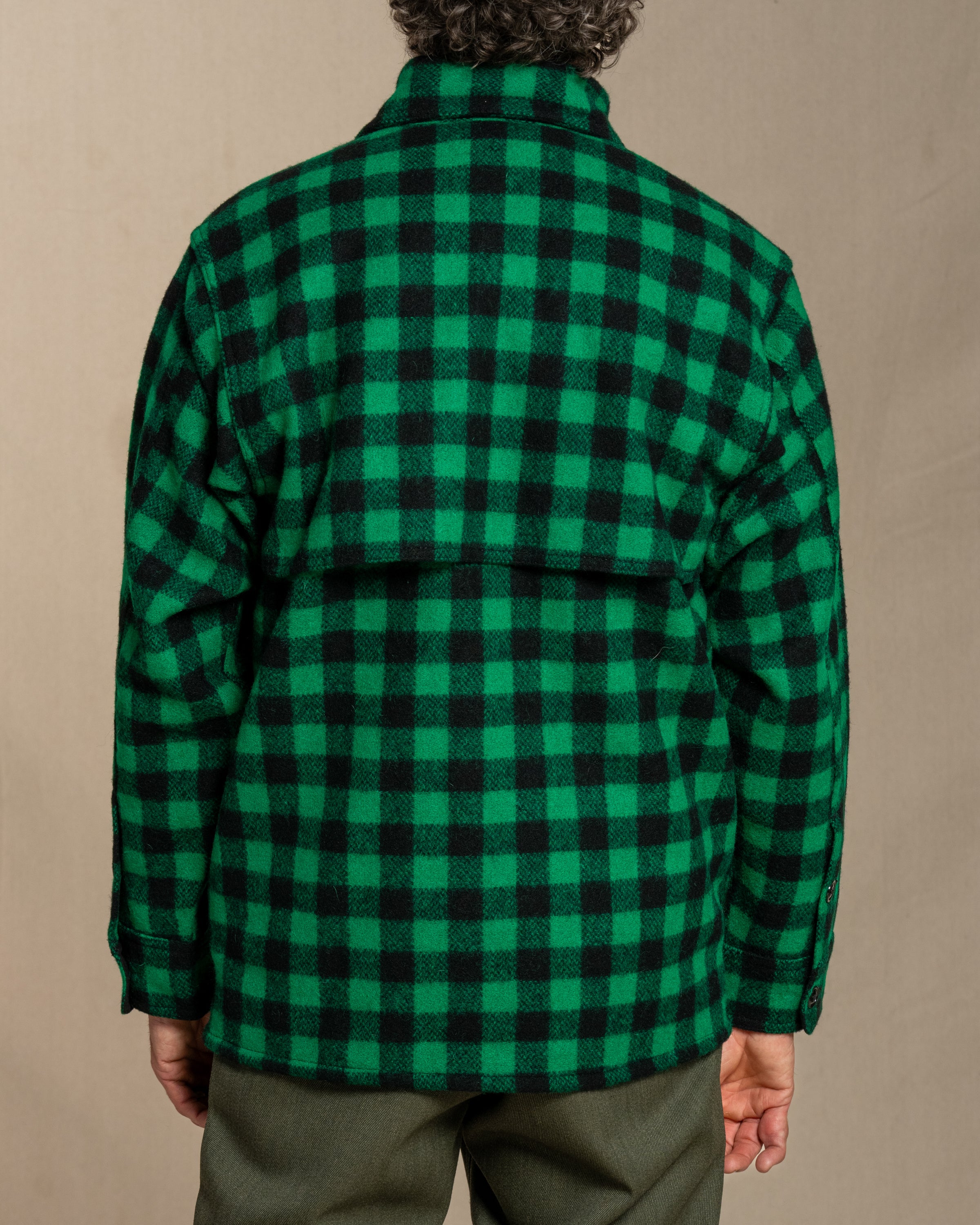 Double Cape Jac Shirt - Green & Black Buffalo Check – Johnson