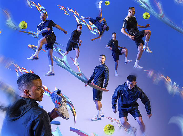 Joma launches Blue Fire: the limited-edition indoor football shoes
