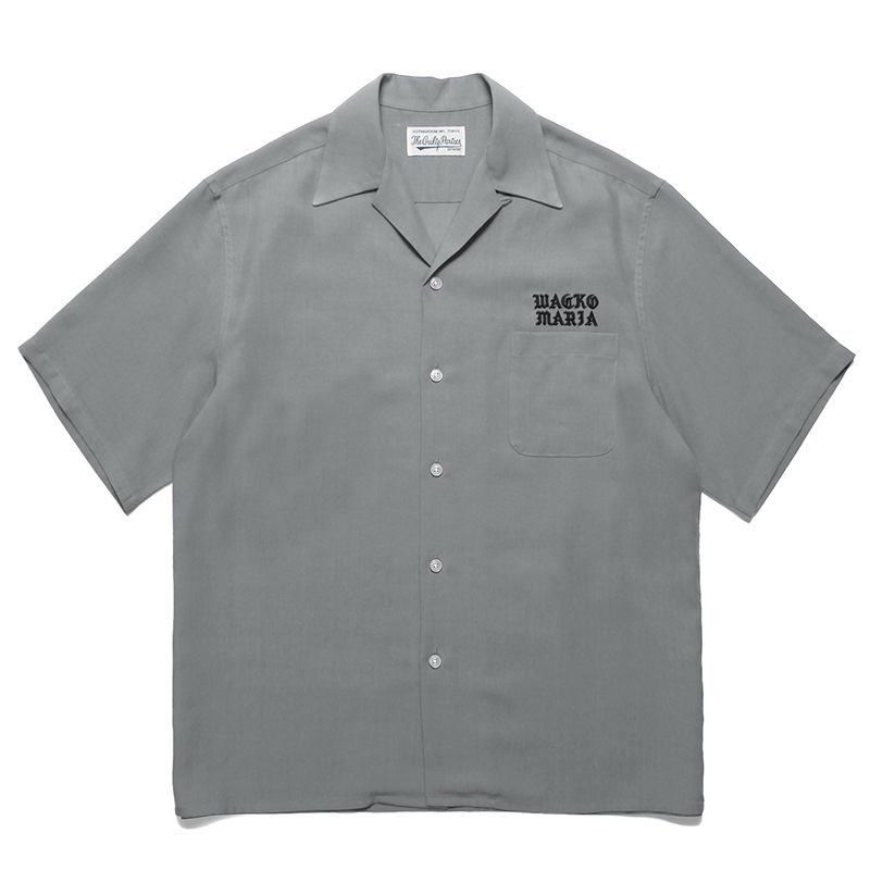 WACKO MARIA/50'S OPEN COLLAR SHIRT（GRAY）［50'Sオープンカラー