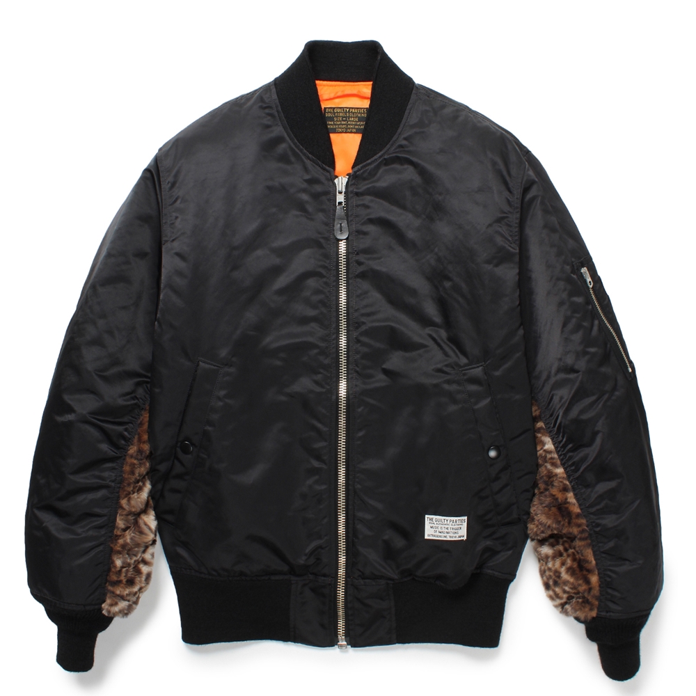 WACKO MARIA/MA-1 FLIGHT JACKET（BLACK）［MA-1フライトJKT-24秋冬