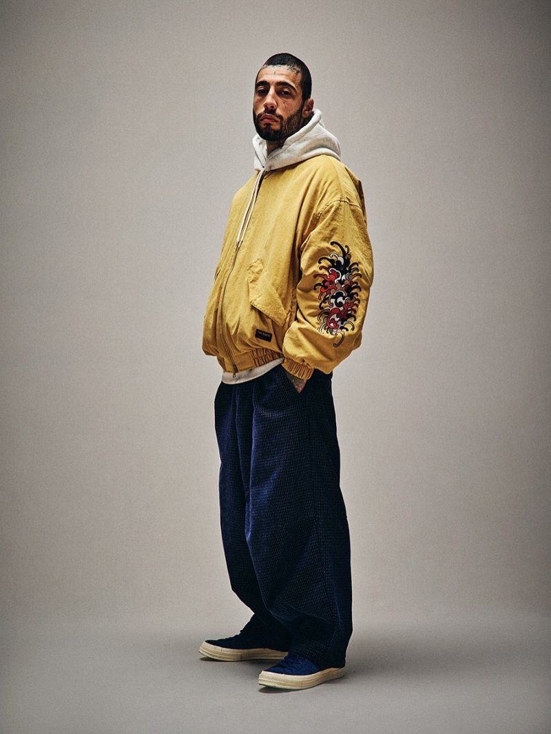 TIGHTBOOTH/DOT CORD BALLOON PANTS（Navy）［ドットコーデュロイ