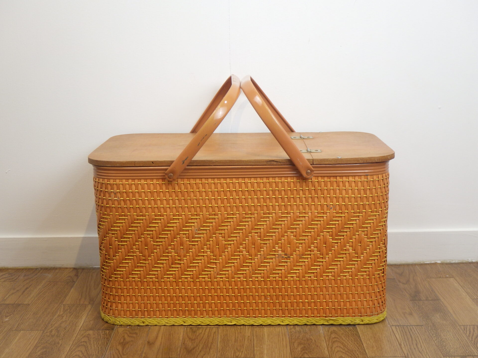 REDMON” Vintage Picnic Basket ビンテージ ピクニックバスケット G