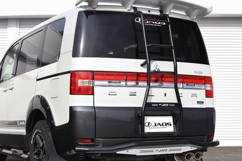 JAOS リヤラダーⅡ ブラック ハンドレール無 デリカ D:5｜株式会社