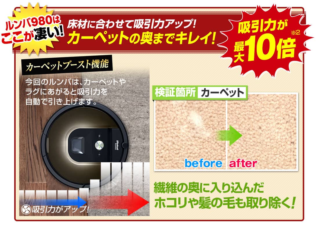 iRobot社 掃除機 ロボット掃除機 ルンバ980 ダークグレー