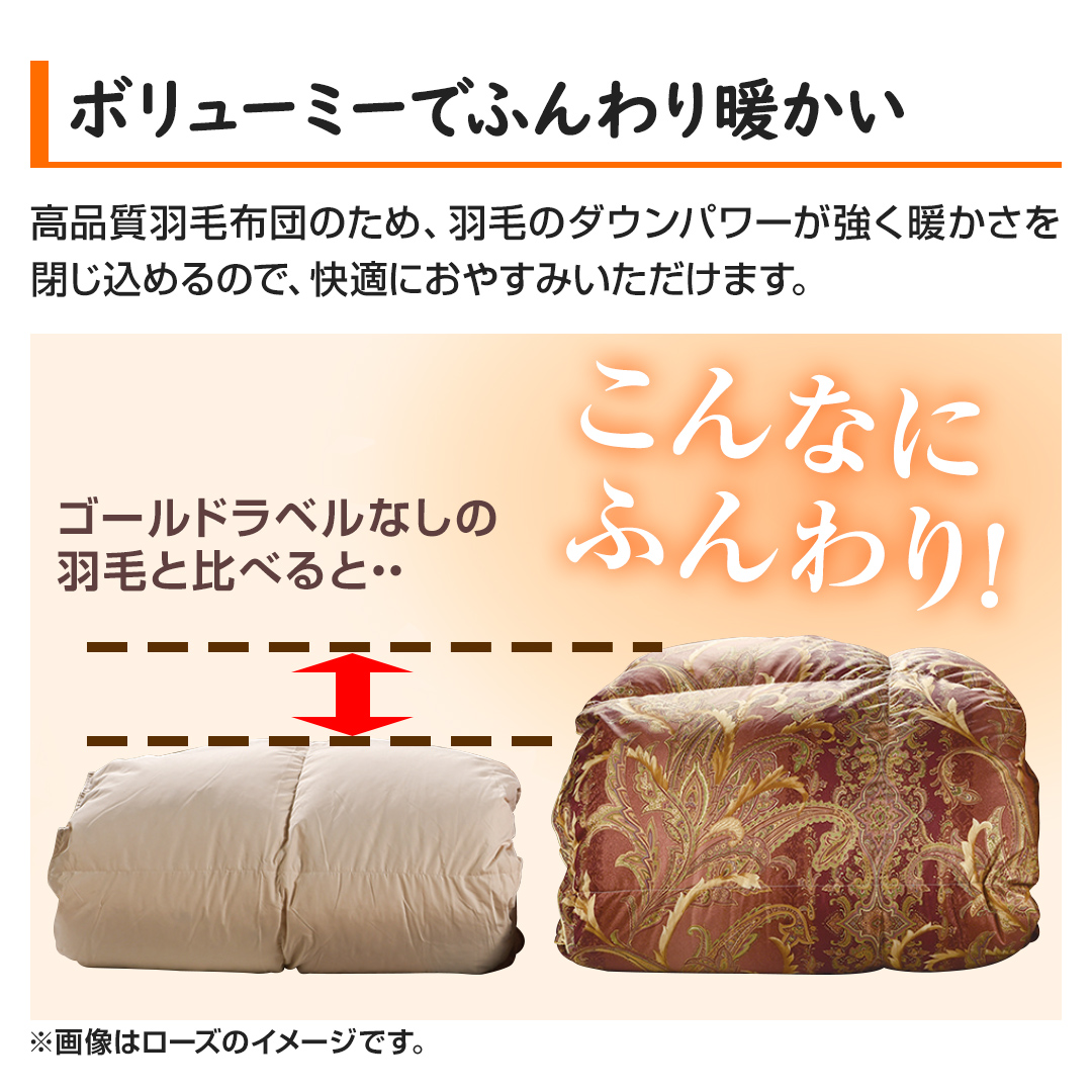 モリリン 布団・快眠グッズ ハンガリー産ダウン90%羽毛布団 シングル