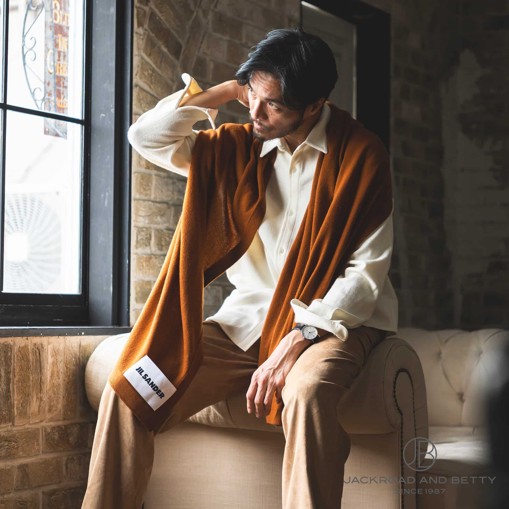 ジルサンダー＋ カシミアマフラー[JSCT764009-WTY10008-216] JIL