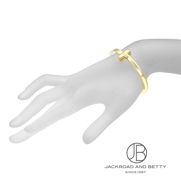 Tワン ワイド ヒンジ バングル M YG[68489326] T1 Wide Hinged Bangle