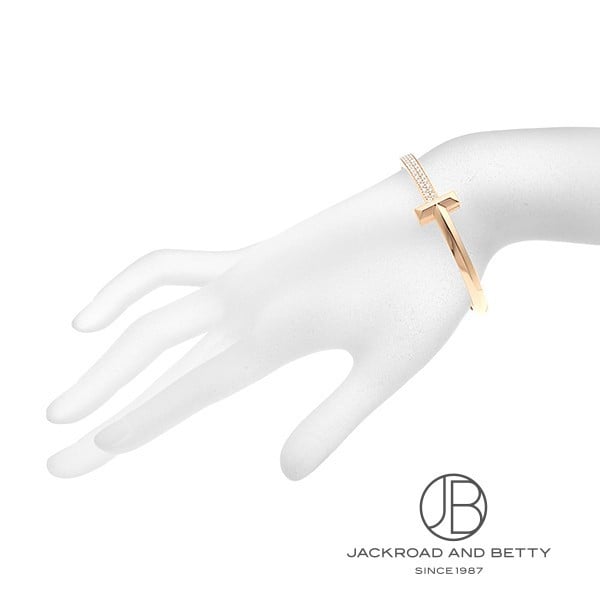 Tワン ワイド ダイヤモンド ヒンジ バングル L RG[67792823] T1 Wide