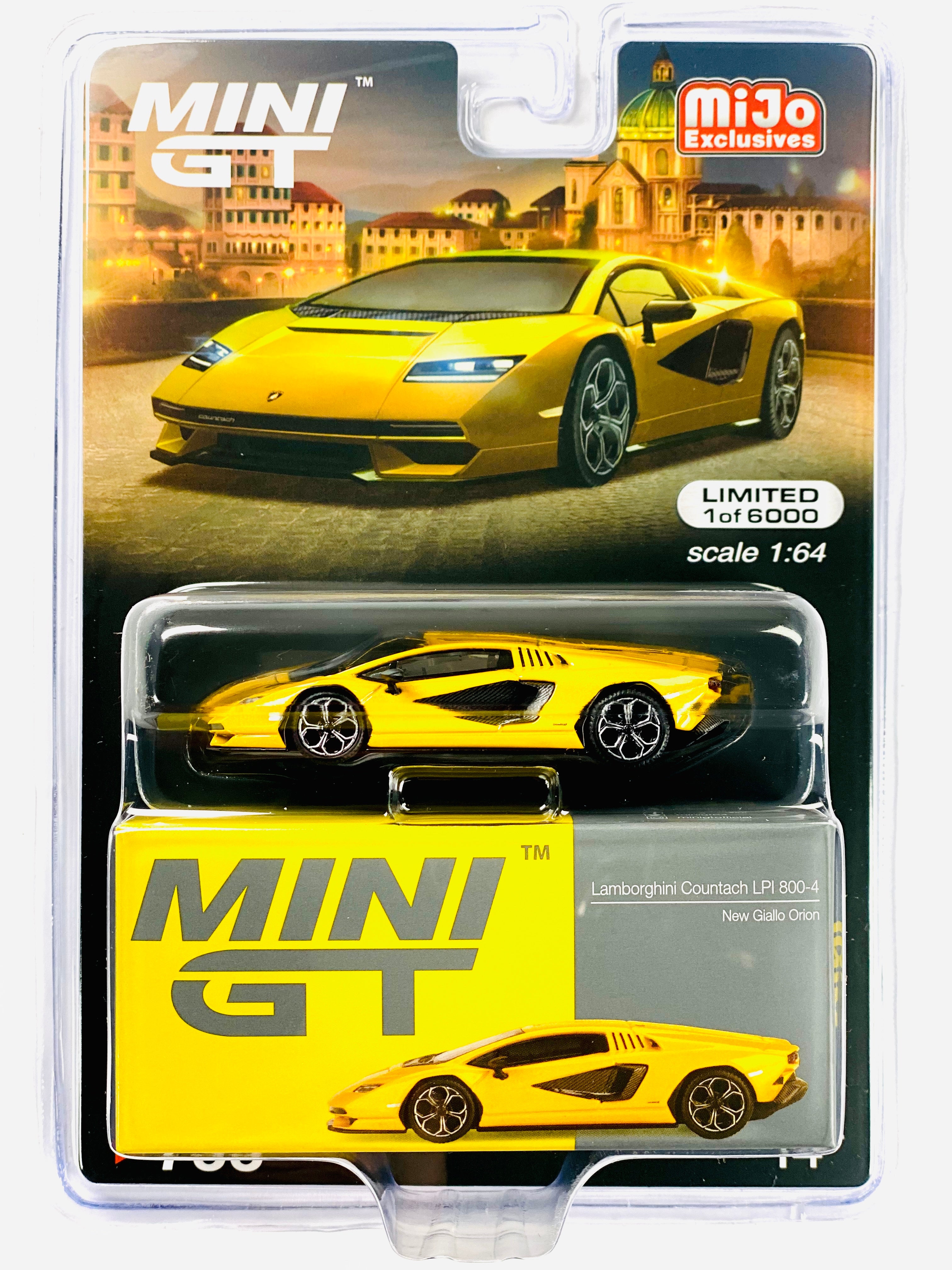 Mini GT Mijo Exclusive Lamborghini Countach LPI 800-4 New Giallo