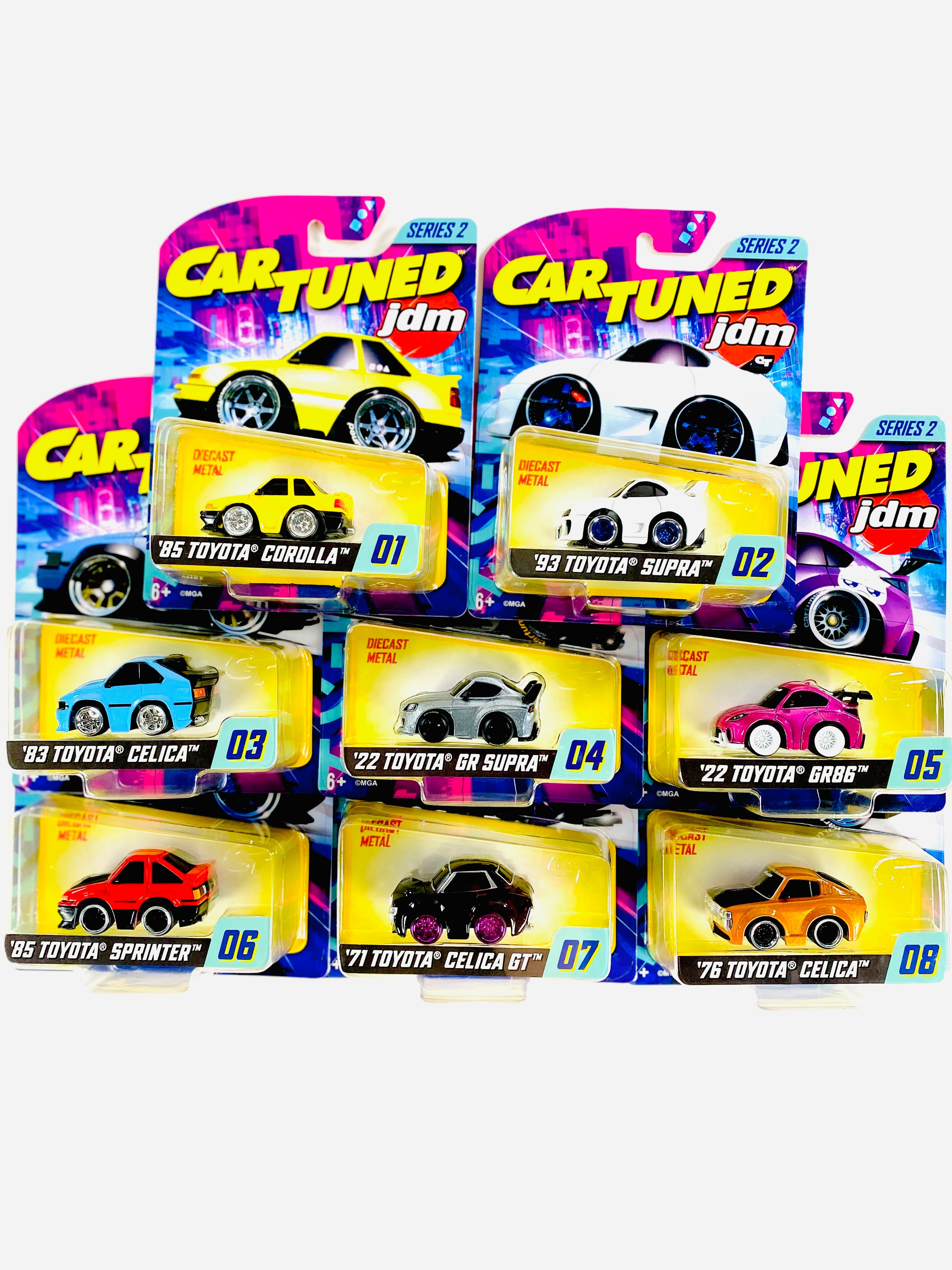 CarTuned 2025 Series 2 JDM Tuners Assortment (8 cars) – Jcardiecast