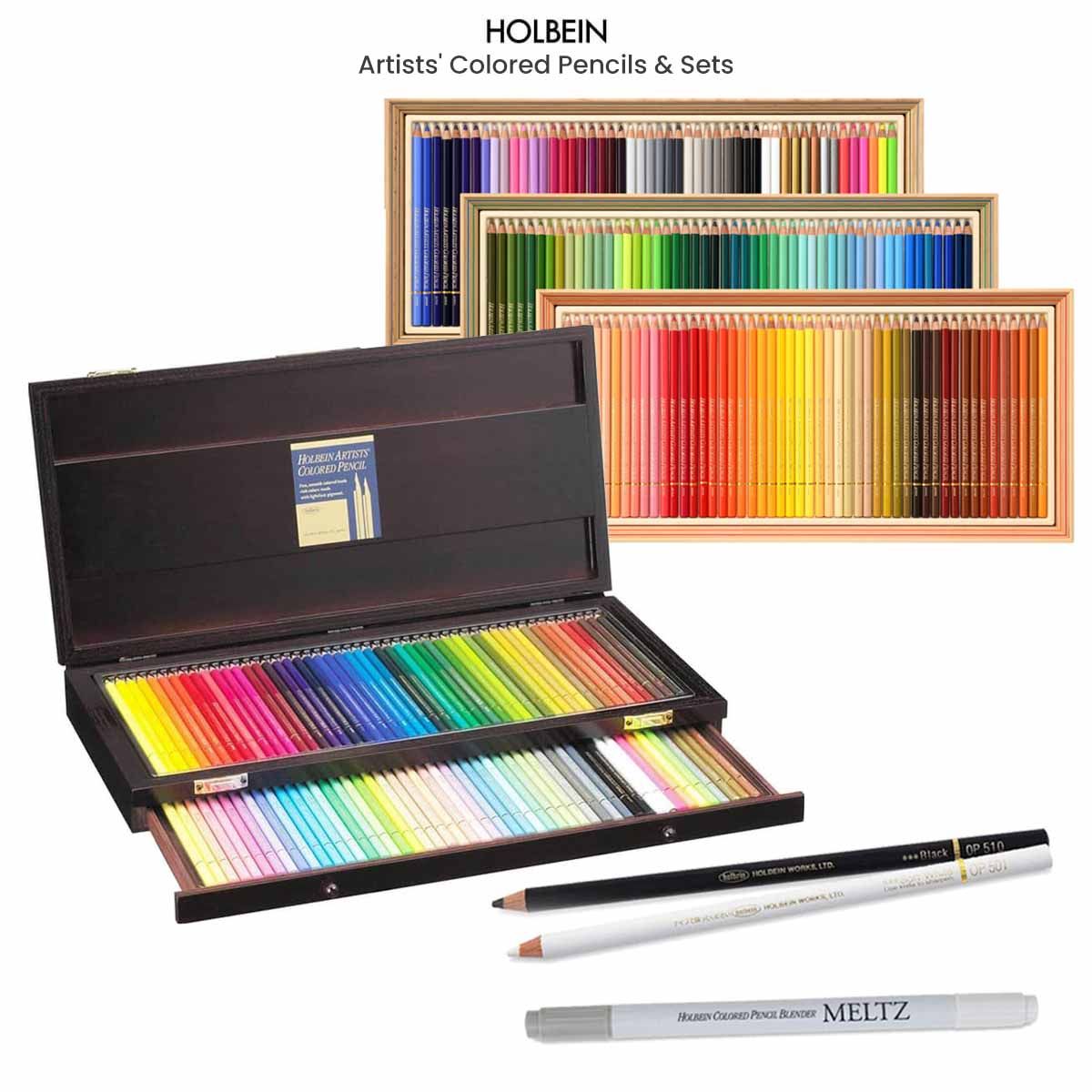 Holbein Artist Colored Pencil Cardboard Box Set of 100 - Assorted