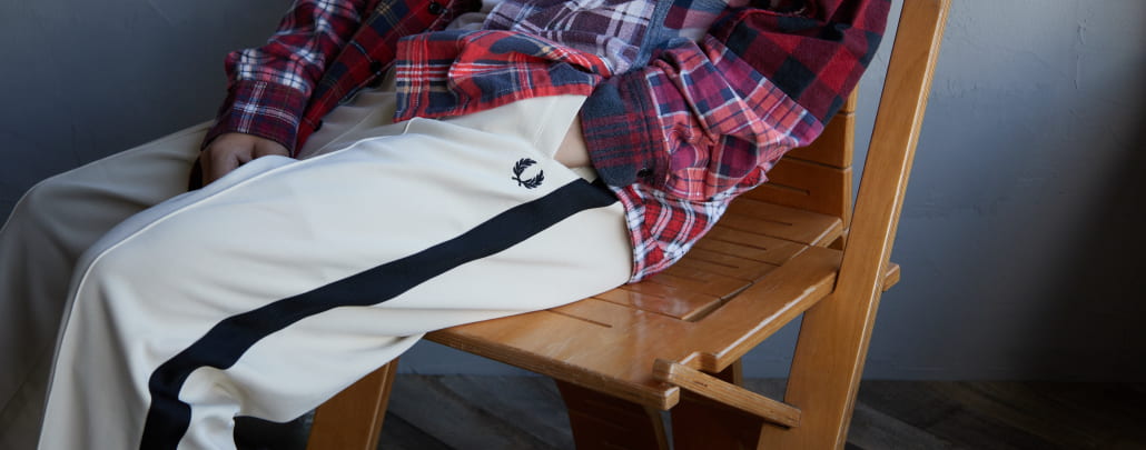 FRED PERRY別注トラックジャケット＆パンツをリリース｜JEANS FACTORY