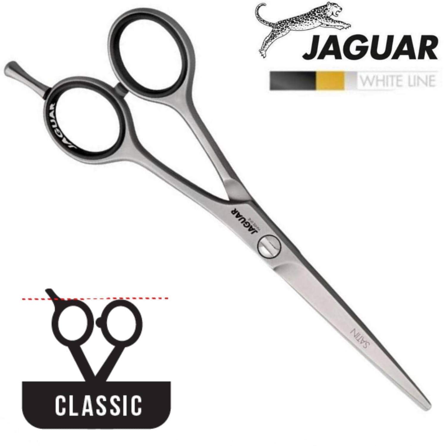 Jaguar White Line Satin: Premium Hair Cutting Shears | Japan