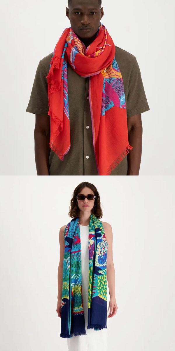 INOUI EDITIONS】 イヌイエディションズ コットン 大判 ストール TANGO