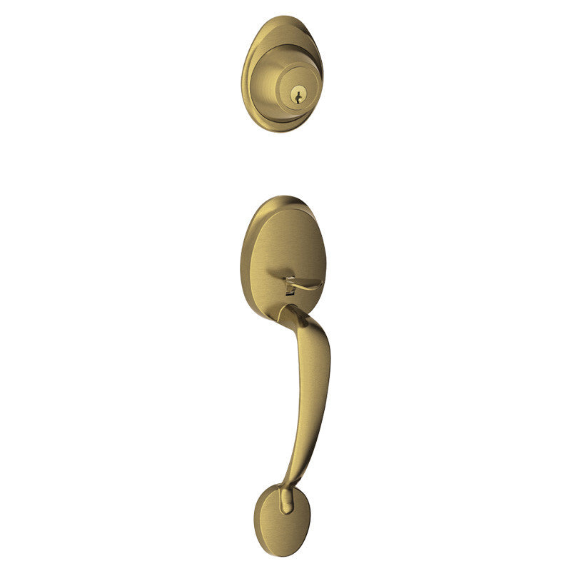 Schlage J-Series Barcelona Front Entry Handleset (Exterior Trim