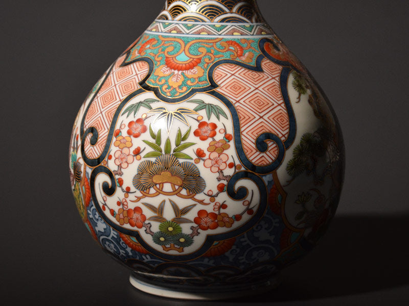 SALE！ 伊万里焼 瓢瓶 オランダ古伊万里図 SALE！ 伊万里焼 瓢瓶