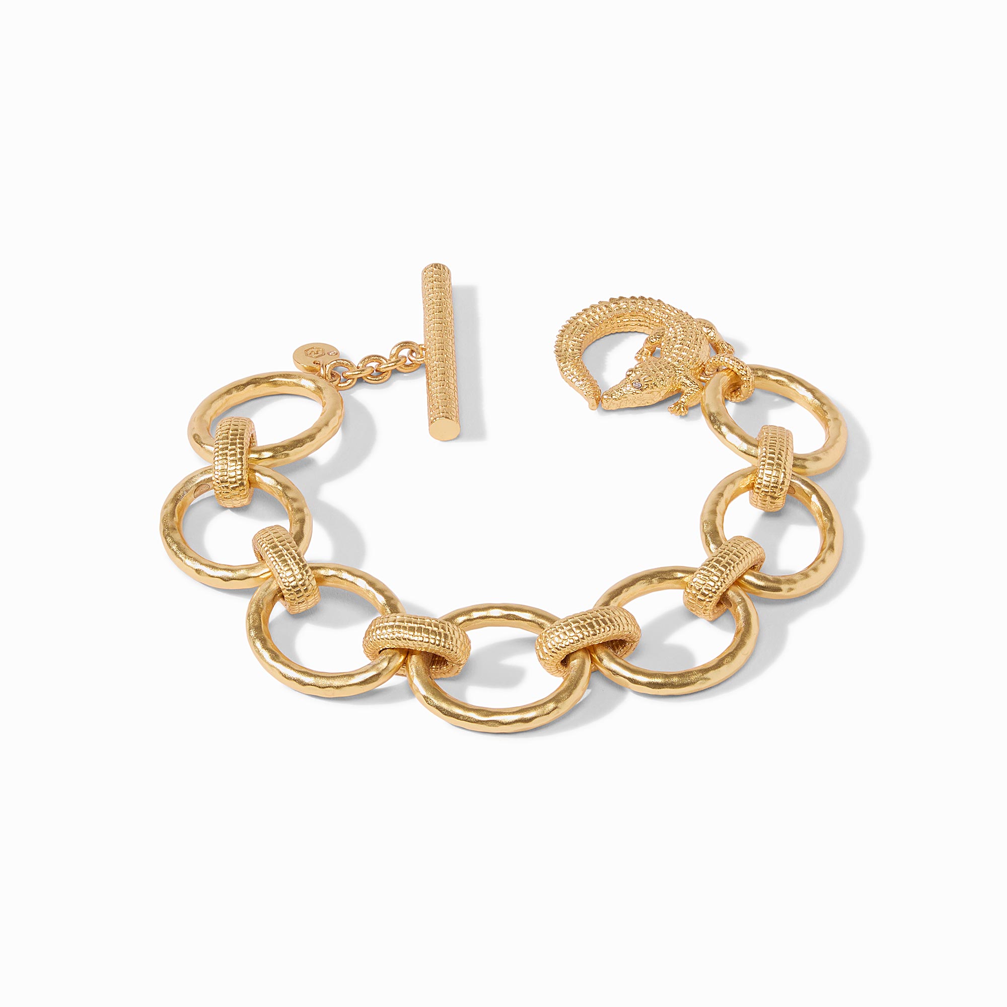 Alligator Link Bracelet - Gold Link Bracelet | Julie Vos