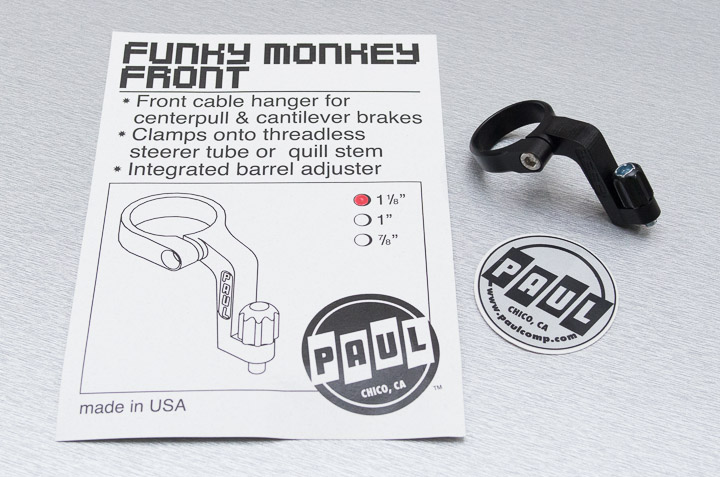 Funky Monkey Front』カンチブレーキの自転車をスリムに見せるPaulの