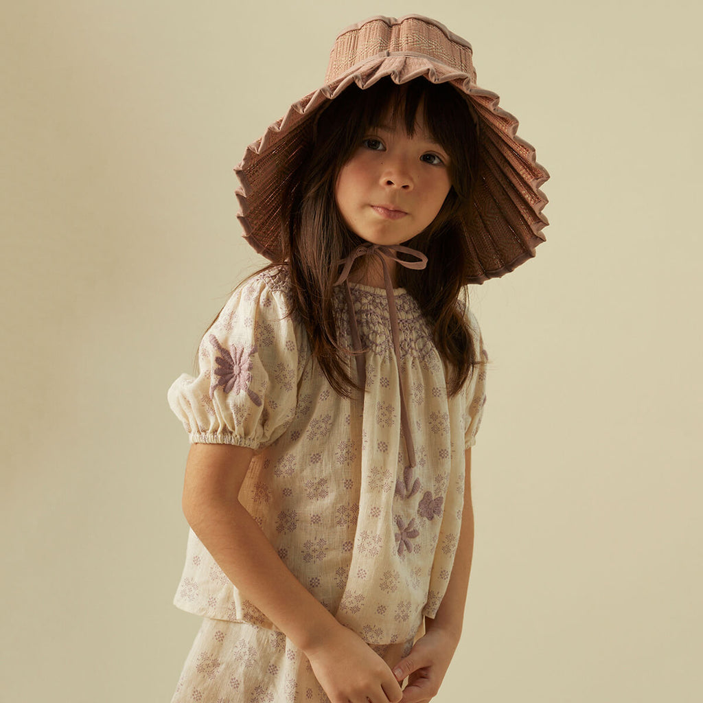 Apolina ワンピース5-7Y apolina パッチワーク ワンピース 5-7Y