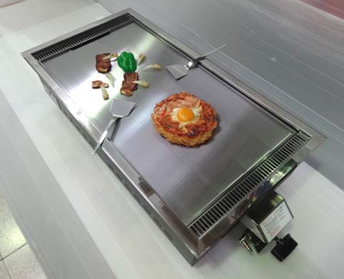 □071001-129□お好み焼きテーブル□タケウチ□鉄板テーブル□都市ガス